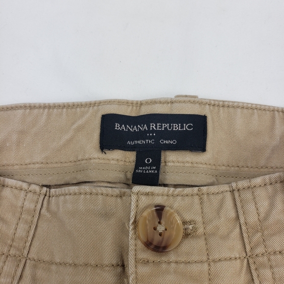 Banana Republic Khaki Cargo Jogger Pants Size 0 - Picture 5 of 6